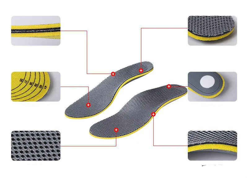 Мужские ортопедические стельки 3D плоские ноги арки поддерживающие высокие для