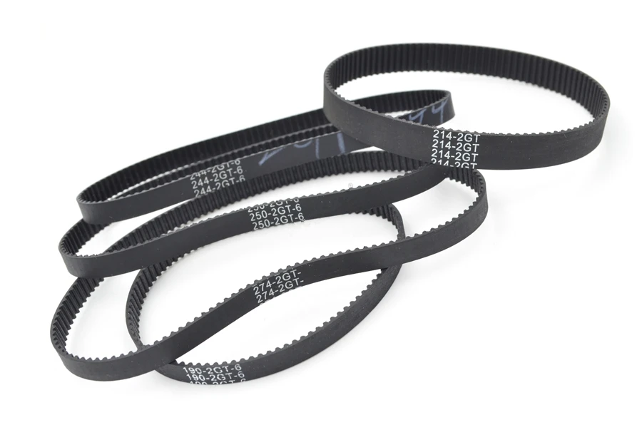 3D-принтеры GT2 длина ремня 228 232 240 244 250 мм зуб 114 116 120 122 125 шириной 6 мм, 9 мм, 2GT замкнутый контур ремень