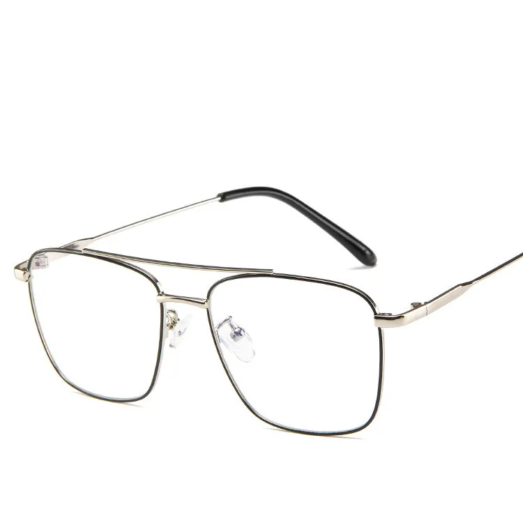 

Oversized Square Glasses Frame Women Men Brand Vintage Optical Clear Glasses Alloy Eyeglasses Armacao De Oculos Fake Points