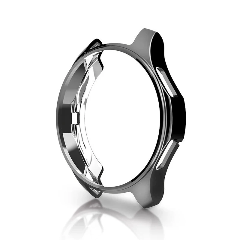 black 360 чехол на sumsung gear S3 браслет защитный чехол для samsung Galaxy Watch 46 мм 46 мм S 3 gear S3 защита экрана - Цвет: black