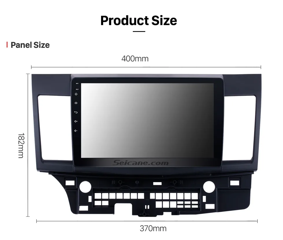 Seicane Android 8,1 10,1 дюймов для Mitsubishi Lancer-ex 2008 2009 2010- Автомагнитола головное устройство gps Navi Аудио мультимедийный плеер