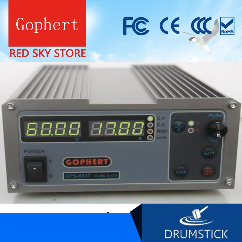 Gphert CPS 6011 DC импульсный источник питания одиночный Output0 60V 0 11A 640W Регулируемый|switch