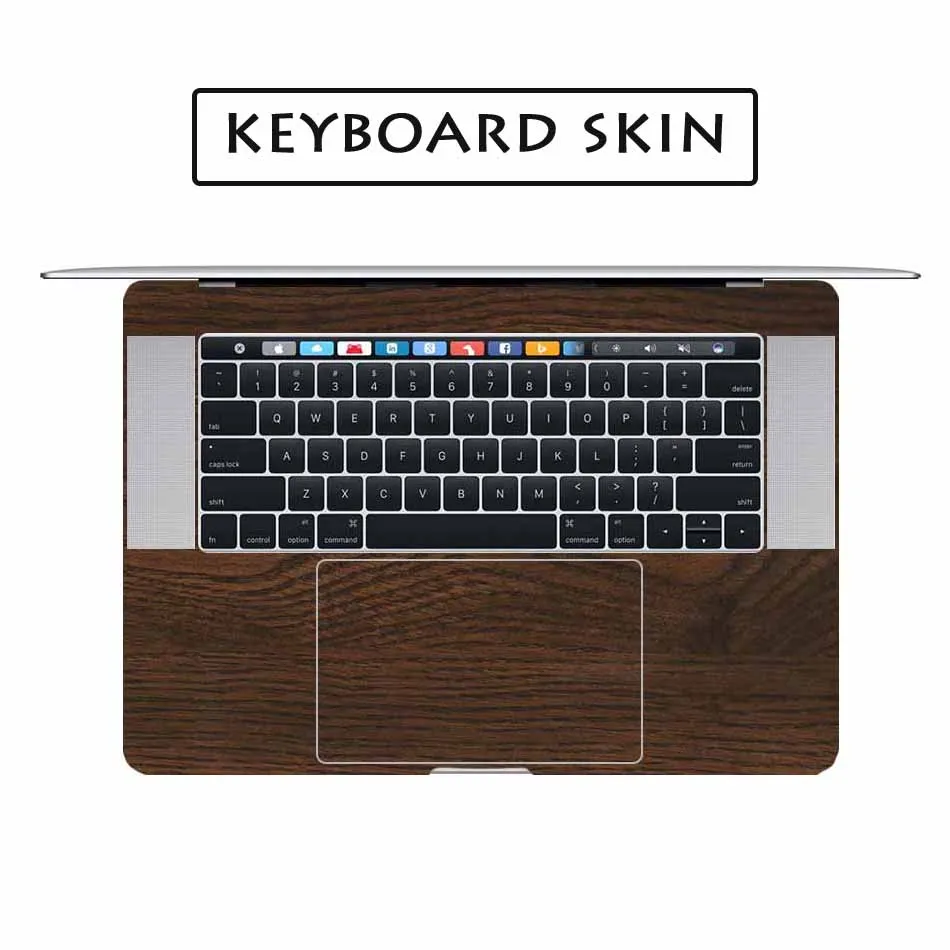 Наклейка для ноутбука из темного дуба, дерева, полное покрытие кожи для MacBook Air/Pro/retina 11 12 13 15 дюймов, защитная наклейка для ноутбука Mac Mi