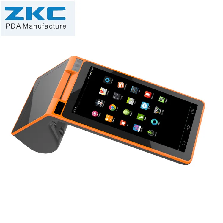 ZKC PC900 двойной экран 7 дюймовый сканер штрих кода POS терминал с 58 мм