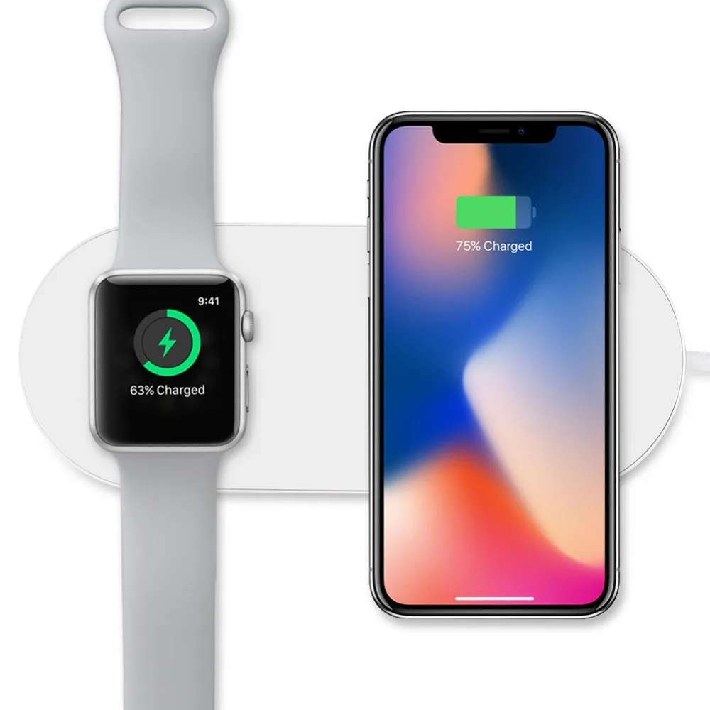 Беспроводное зарядное устройство для Apple Watch кабель быстрой зарядки iPhone X XS XSMAX XR 8