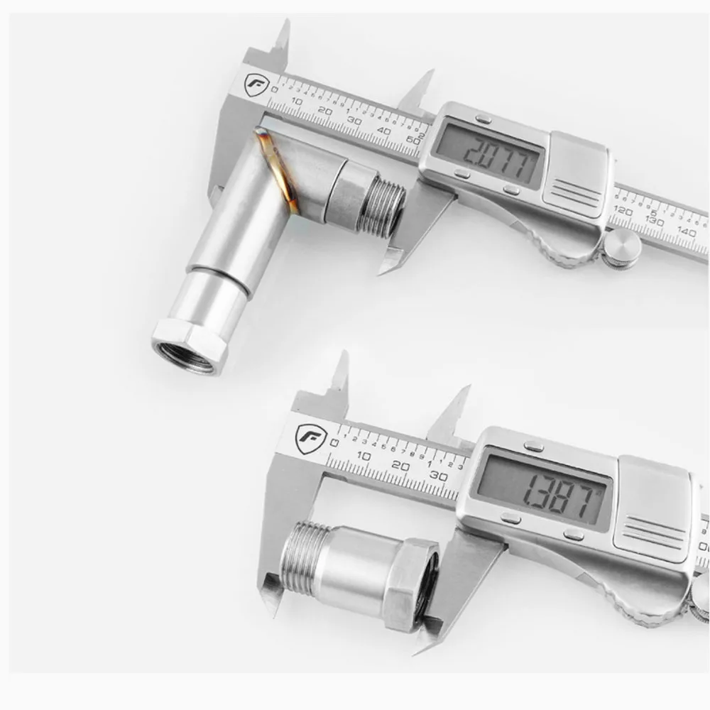 O2 Oxygen Sensor 90 degree Bung Extension Angled Extender Spacer Adapter M18X1.5 | Автомобили и мотоциклы