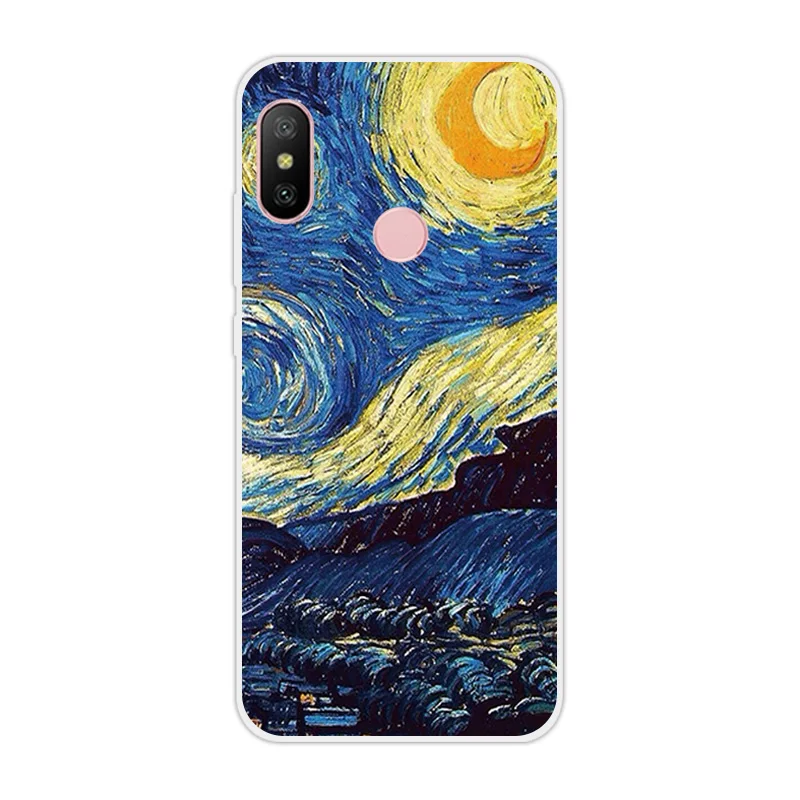 Для Xiaomi RedMi Note 4 4X 6 Pro прозрачная Роскошная Силиконовая задняя крышка с волком для