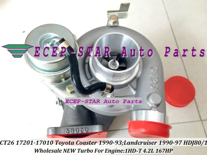 CT26 17201 17010 Турбокомпрессор Для TOYOTA Landcruiser HDJ80 HDJ81 1990 97 COASTER 93 1HD T FT 4.2L|turbocharger ford|turbocharger