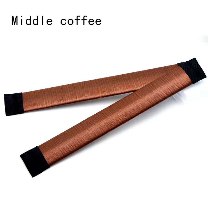 Millde Coffee 6 цветов DIY аксессуар для пучка чайник резинка для волос аксессуары для волос Синтетический парик пончики бутон головная повязка мяч французский Твист французский - Цвет: Millde Coffee
