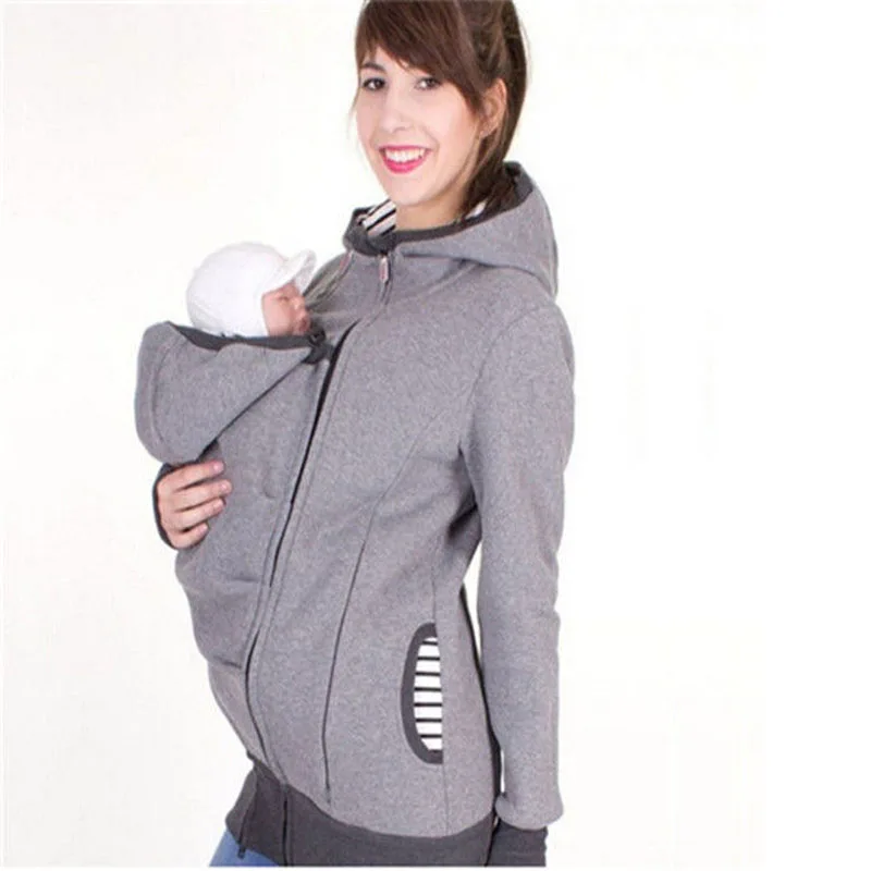 

High Quality long sleeve Parenting Child Mother Kangaroo Hoodie Women Pullovers Mother Clothes tops