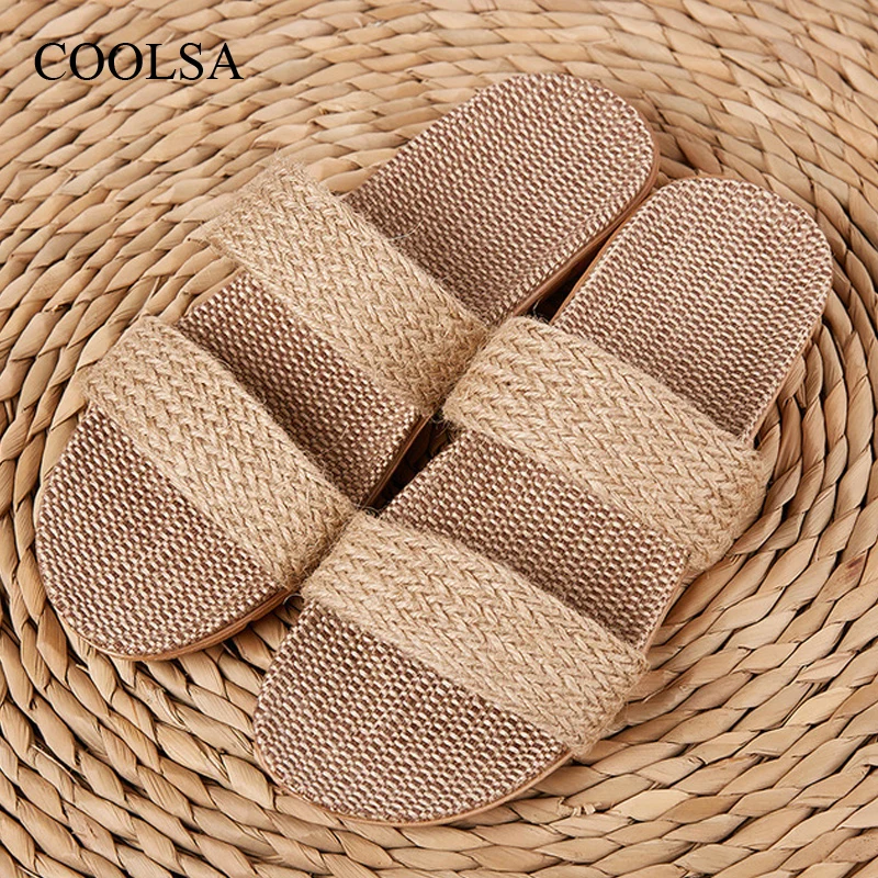 

Шлепанцы женские COOLSA, полосатые, дышащие, легкие