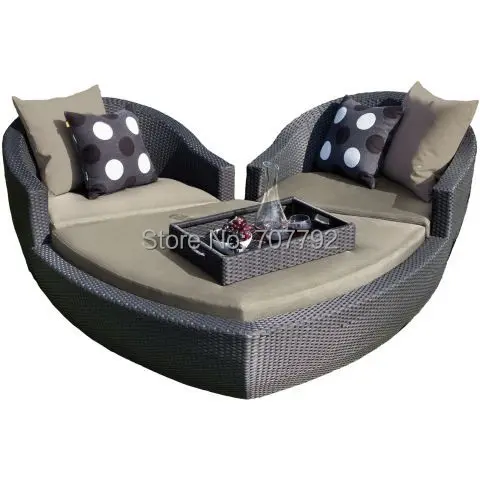Новинка! Уличный ротанговый гостиной с сердцем|outdoor rattan lounge|lounge suitesoutdoor lounge |