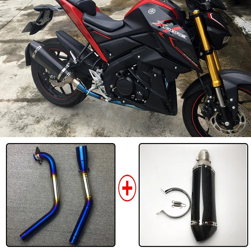 Мотоцикл полный набор глушитель средней трубы модифицированный для Yamaha YZF R15 MT 15