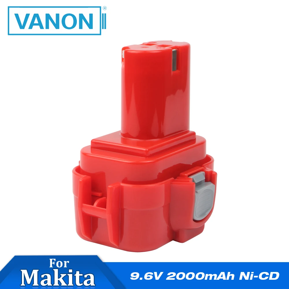 VANON для makita 9 6 в 2000 мАч Ni CD аккумуляторная батарея электроинструментов MAKITA 9120 Red 2.0Ah