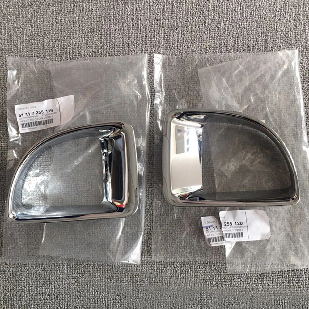 

1PCS Car Fog Lamp Frame Light Cover Electroplate Frame For BMW MINI Cooper S One d JCW R55 R56 OE#:51117255119 Accessories