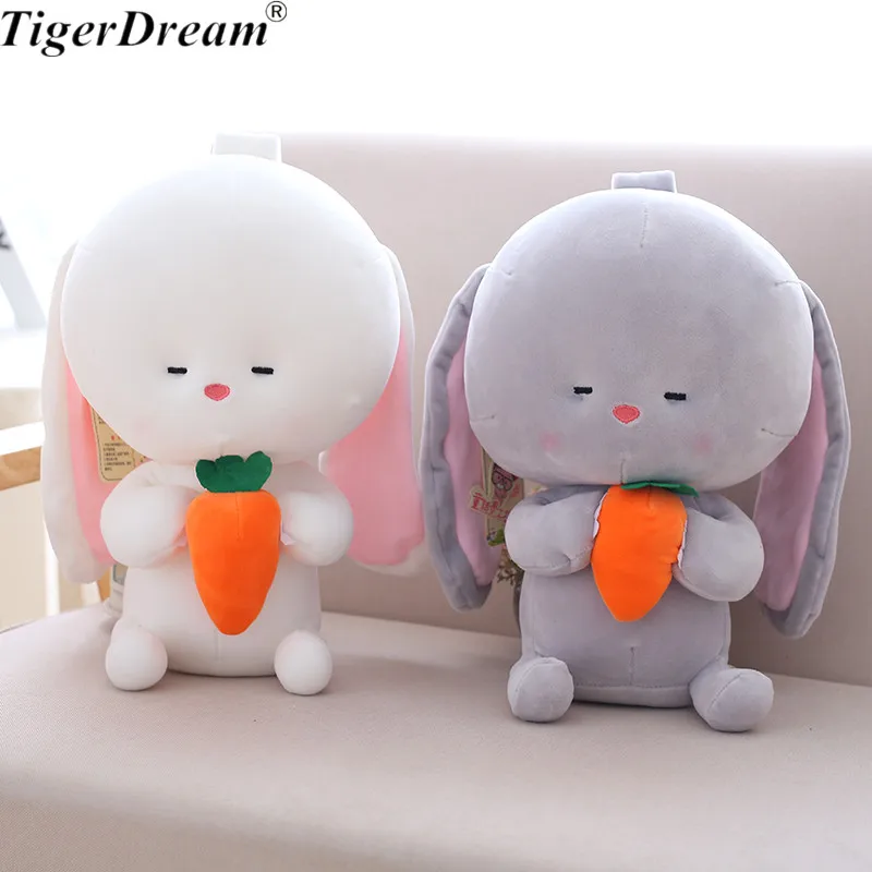 

25 см/35 см, плюшевый кролик, обнимающий раньше, милый белый, серый кролик, кукла, мягкие набивные животные, детские игрушки, подарки на день рож...