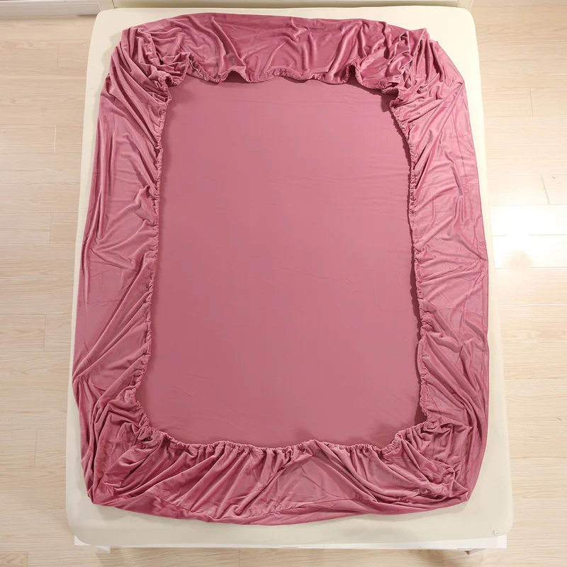 Бархатная мягкая теплая фланелевая флисовая натяжная простыня высотой 25 см