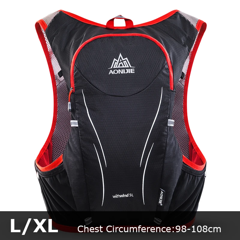 C928-LXL Red AONIJIE C928 5L гидратация рюкзак сумка Жилет Жгут для 2L водный Пузырь Туризм Кемпинг бег марафон Гонки Спортивные - Цвет: C928-LXL Red