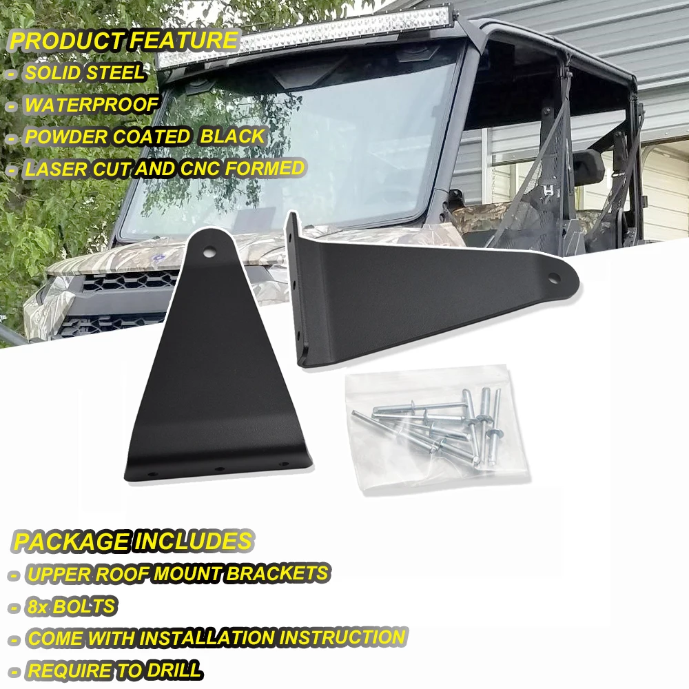 Wsen UTV Аксессуары Для Polaris Ranger XP 900 1000 и 570 полноразмерные 50 ''изогнусветодиодный