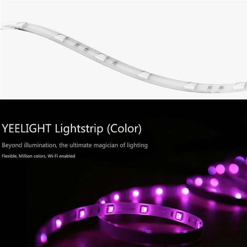 Yee светильник Yldd04Yl Rgb Led 2 м умный светильник полоса умный дом для Mi Home приложение Wifi работает с Alexa Google Home Assistant 16 Milli