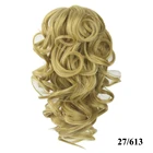 Soowee 8 цветов кудрявые шиньоны синтетические волосы блонд на заколках для наращивания волос маленький конский хвост Коготь Конский хвост