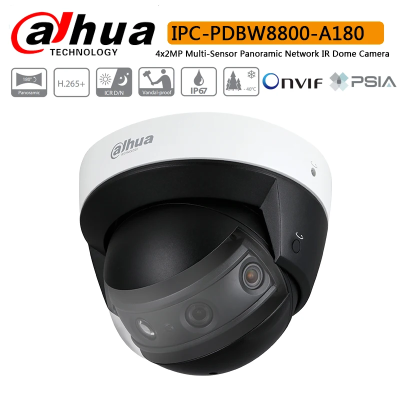 Dahua IPC PDBW8800 A180 2MP мульти сенсор панорамная сеть ИК купольная камера с макс.