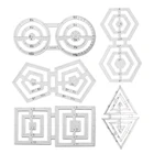 1 шт. многофункциональные трафареты для квилтинга сделай сам для шитья Лоскутная линейка из акрилового материала для квилтинга ножек режущая линейка сделай сам швейные инструменты