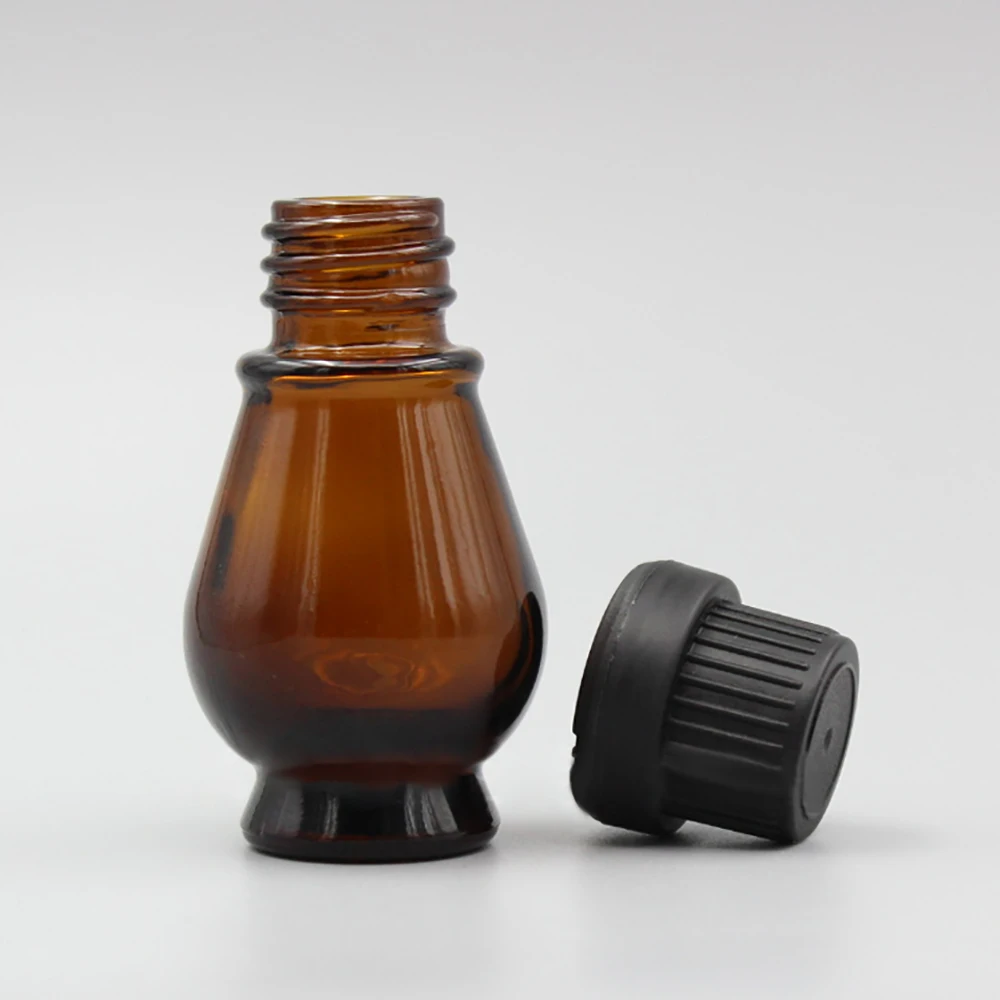 Refillable bottle makeup travel tool essential oil bottle glass 20ml plastic cap