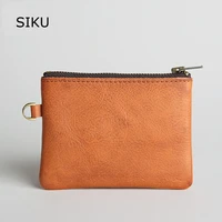 siku womens leather coin purses holders fashion small zipper bag mini mens wallet card holder hot sales