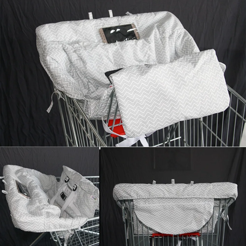 2 в 1 корзина для покупок подушка продуктов коврик тележка ресторана детский стул