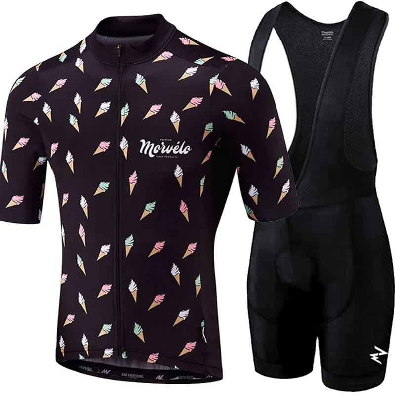 Мужская одежда для велоспорта Morvelo комплект из дышащего комбинезона с коротким