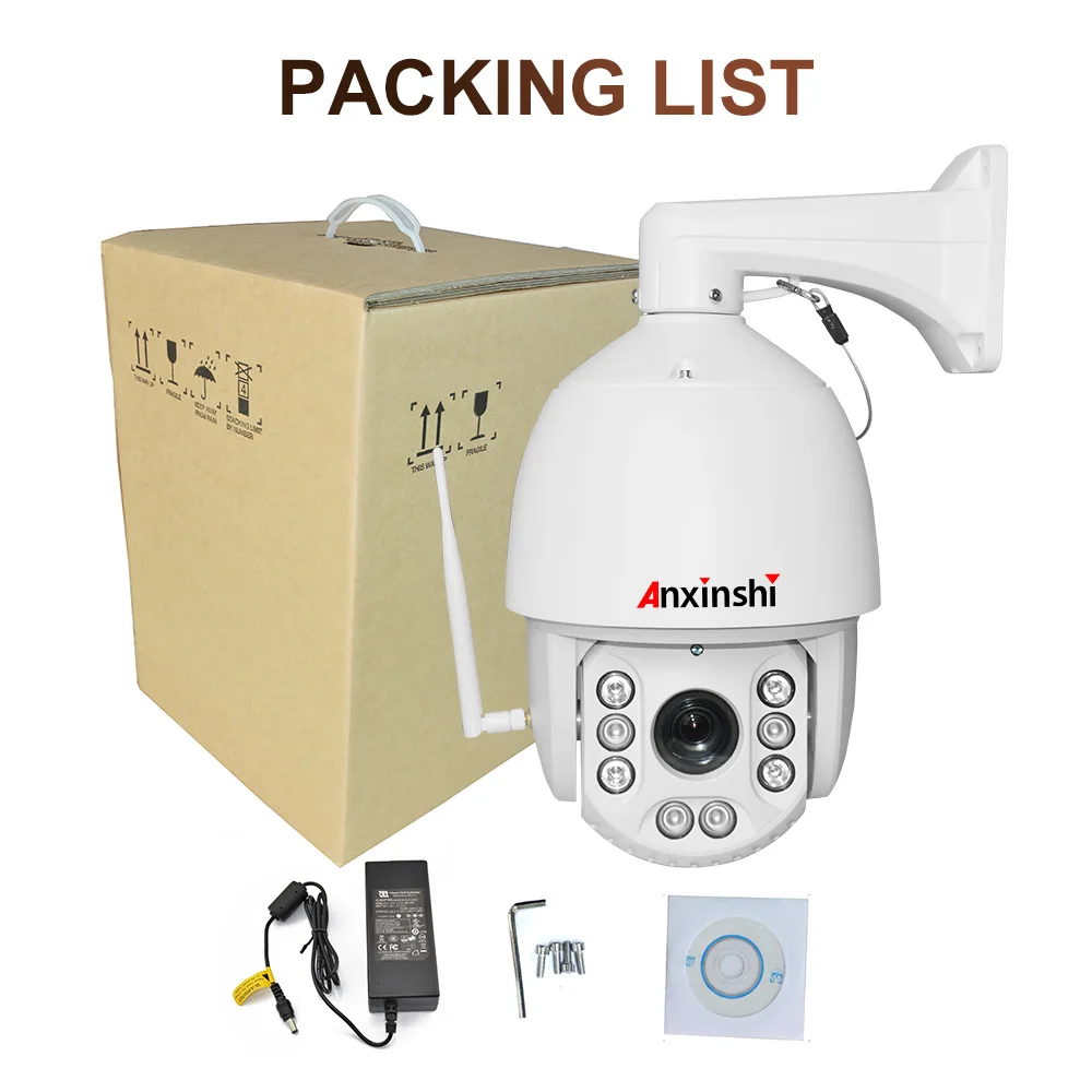 HD 5MP WIFI PTZ камера безопасности наружная скоростная купольная Беспроводная ip CCTV
