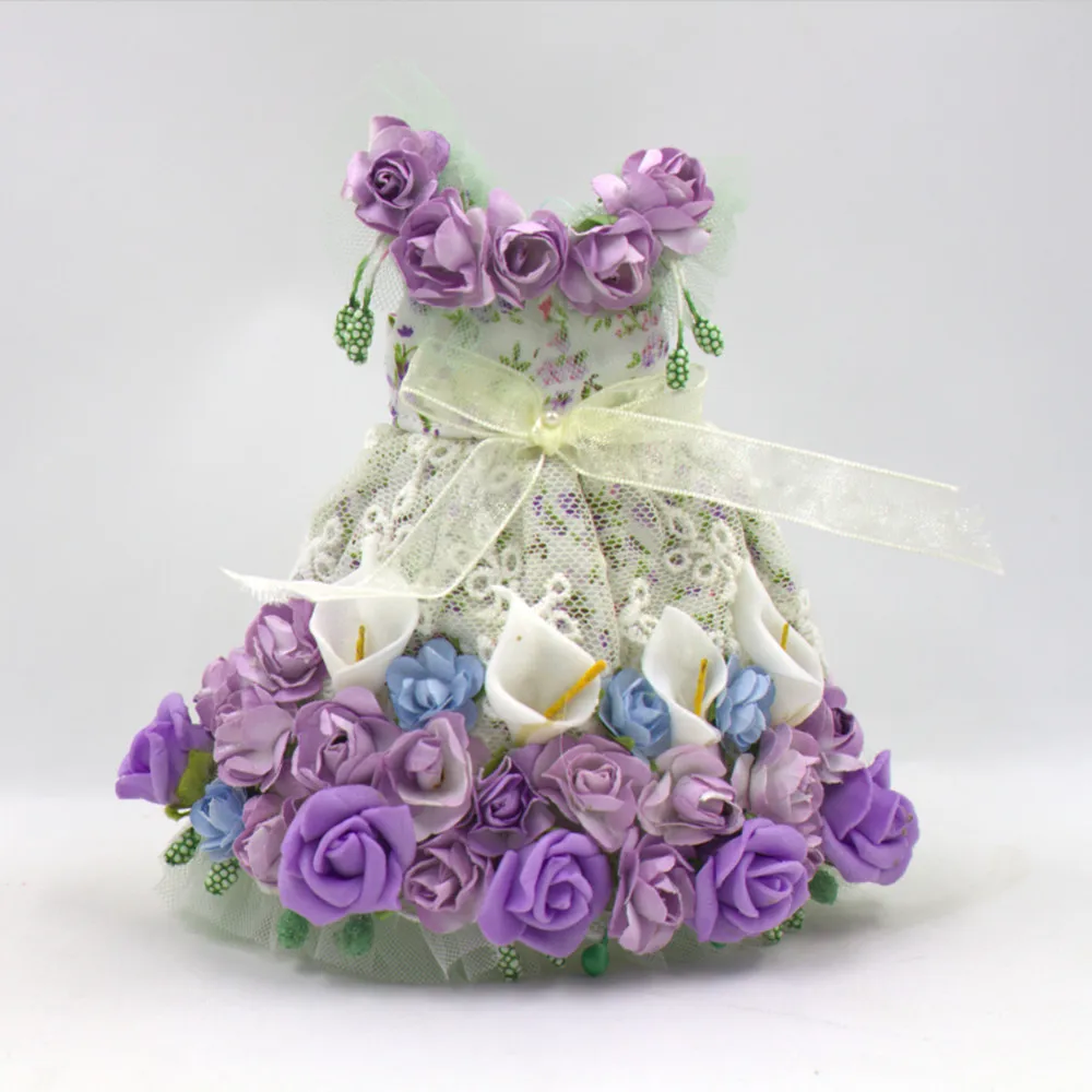 Наряды для куклы блайз фиолетовое платье с цветами костюм 1/6 azone BJD icy dbs | Игрушки и