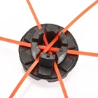 Универсальная головка триммера для газонокосилки, ABS пластиковая линия с 3-мя резьбовыми деталями для замены