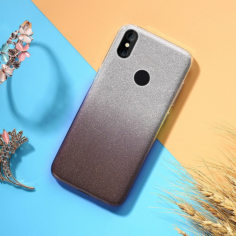 Чехол для Redmi 6 6A Pro ультра тонкий роскошный двухслойный Блестящий Мягкий
