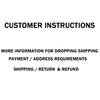customer instructions more information for dropping shipping payment address requirements shipping return refund
