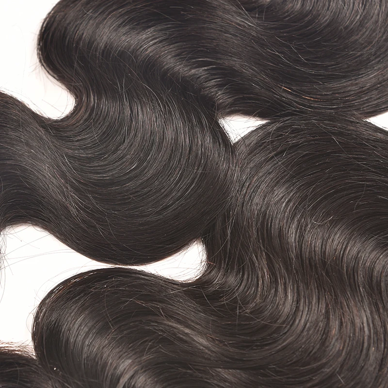 Али Коко волос 3 пучка перуанские тела вьющиеся накладные волосы натуральный