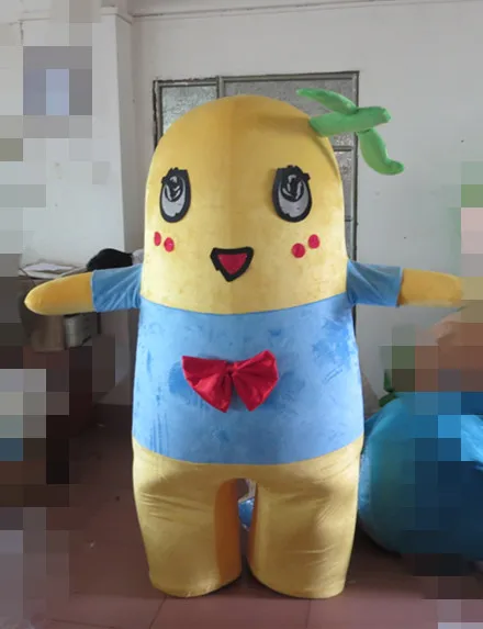 Latest high quality Funassyi Mascot Costume Yellow Pear Adult Mascot Holiday special clothing