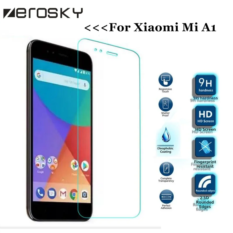 Стекло Zerosky 2 шт. для Xiaomi Mi A1 защита экрана закаленное стекло Mi5X mi 5x a1 Защитная