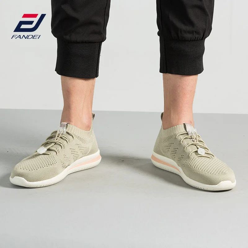 FANDEI/новый тренд спортивная обувь для мужчин дышащая с flyknit мужские кроссовки
