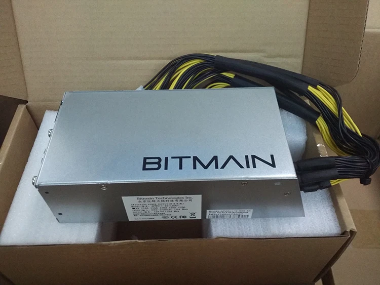 Доставка в течение 24 часов оригинальный источник питания Bitmain 1600 Вт 6PIN * 10 Antminer APW3 +