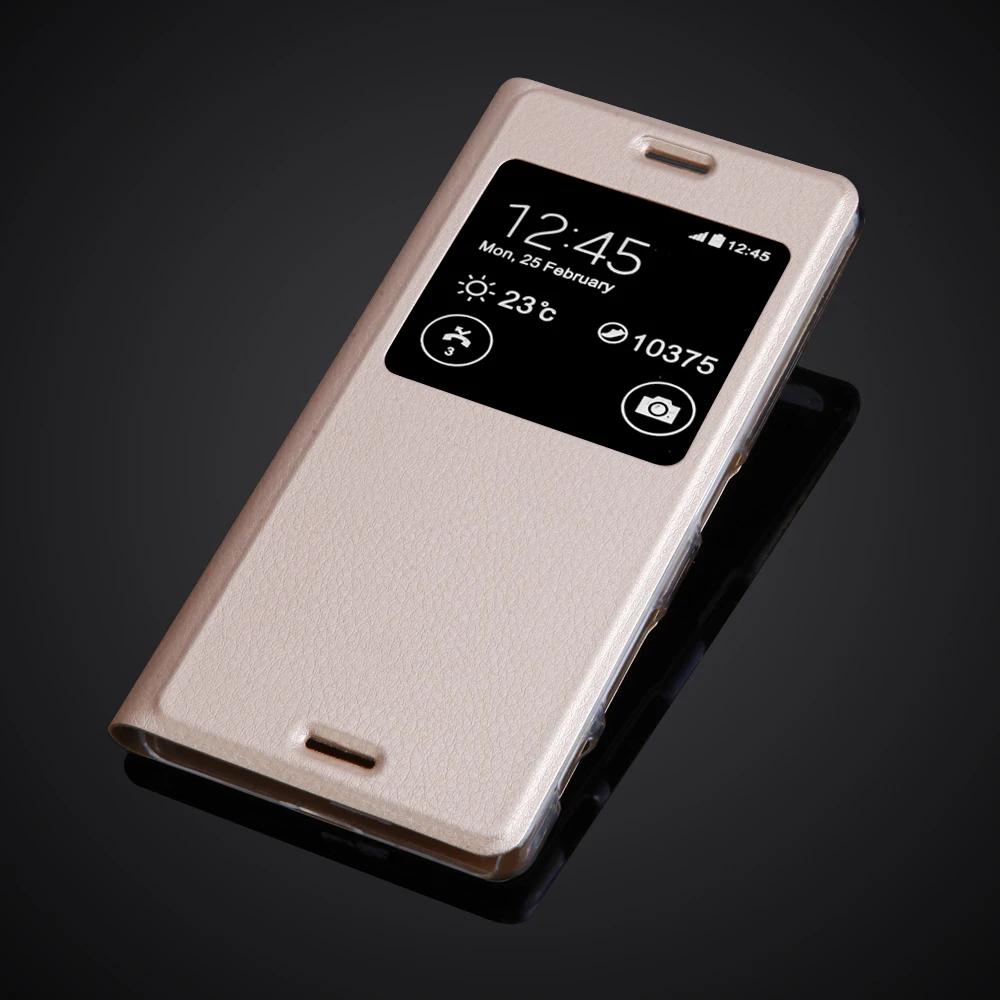 Роскошные Флип Чехлы с большим Одним Окном для Xperia X Performance/Xperia XP/F8131 F8132 флип чехол