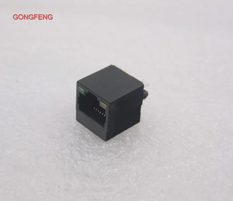 GONGFENG 200 шт. новый соединитель RJ45 пластиковый 5224 вертикальный светильник