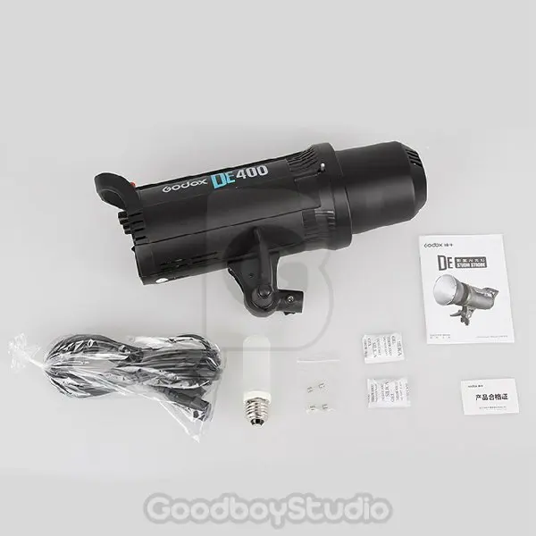 2 шт. Godox DE400 de-400 400 Вт Compact Flash Studio мерцающий свет лампы Глава 220 В | Электроника