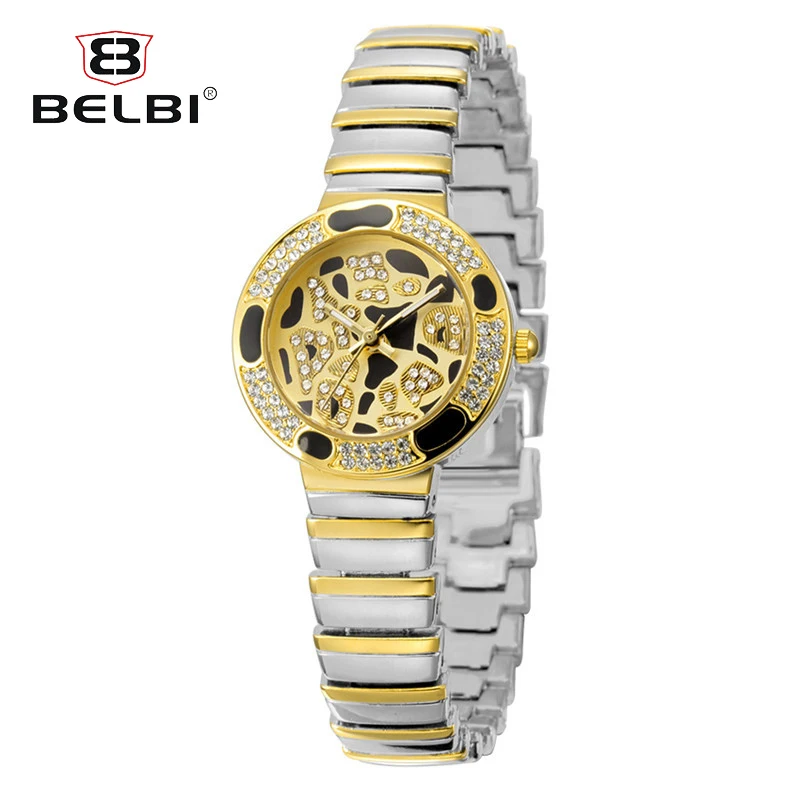 BELBI Beauty Female Diamond Three Pin Watches Top Luxury Alloy Watch Band Special Dial Design Brand Hodinky Women | Наручные часы