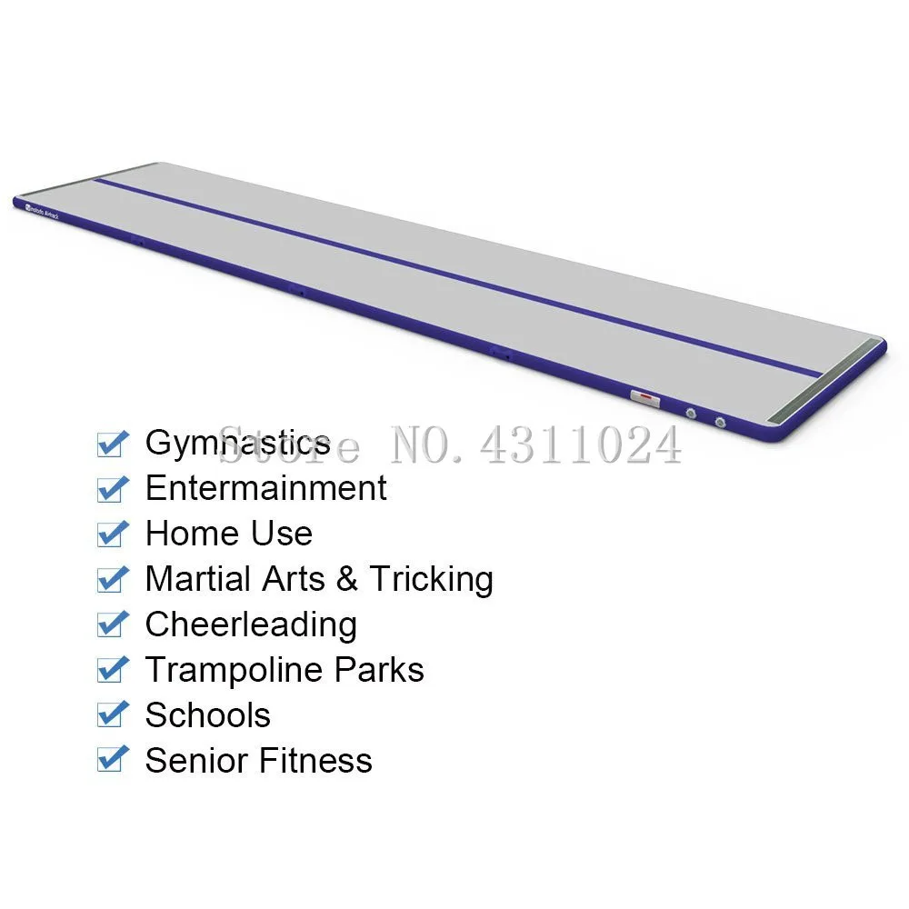 Купить Бесплатная доставка 7*1*0,1 м надувной гимнастический Акробатический коврик воздушный Акробатический коврик с насосом напольный коврик для д...