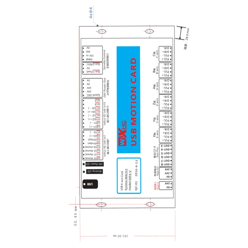 SHINA CNC контроллер 3 оси 4 6 осевая карта контроля USB ethernet управления движением