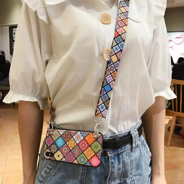 strap phone case Чехол из ТПУ с 3d ремешком Datura для xiaomi mi A2 8 9 redmi note 7 5 6 pro 5A 4X K20 pro, модный матовый Мягкий силиконовый чехол для телефона - Цвет: strap phone case