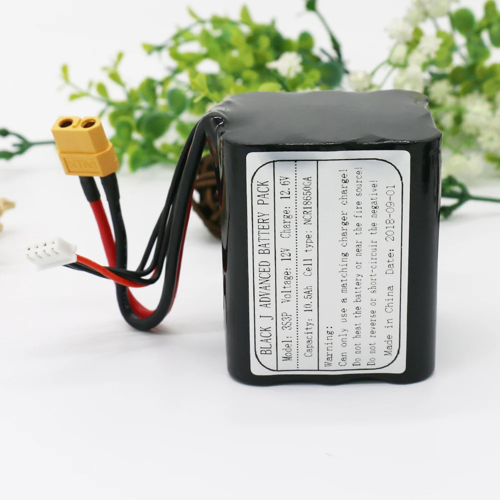 KLUOSI БПЛА перезаряжаемый 12vli-ion аккумулятор 11,1 V/12.6V10.5Ah 3S3P использование одной ячейки NCR18650GA комбинация для различных дронов