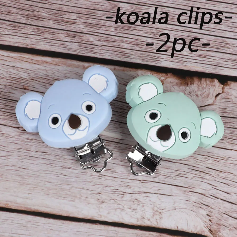 JZ1014-C TYRY. HU Koala детские силиконовые для Прорезывание Зубов Бусины пищевого класса DIY аксессуары детские товары прорезывание зубов ожерелье для кормления соски Клипсы из бисера - Цвет: JZ1014-C